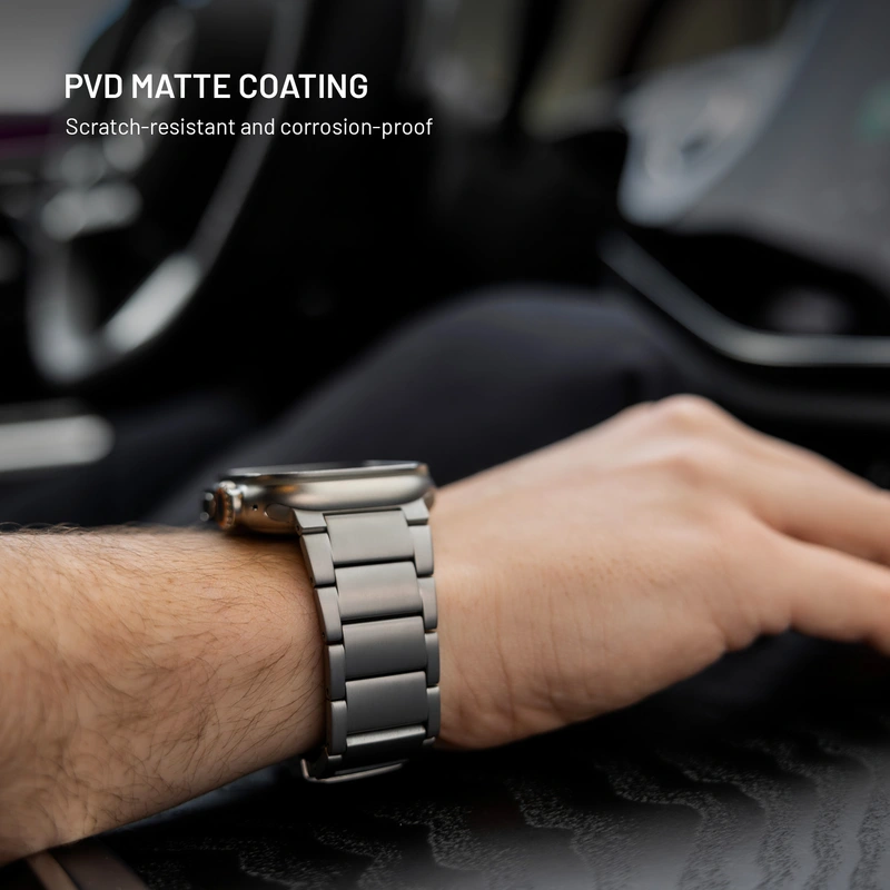 FIXED Titanarmband för Apple Watch 42/44/45/46/49mm Naturlig titan - 8018385