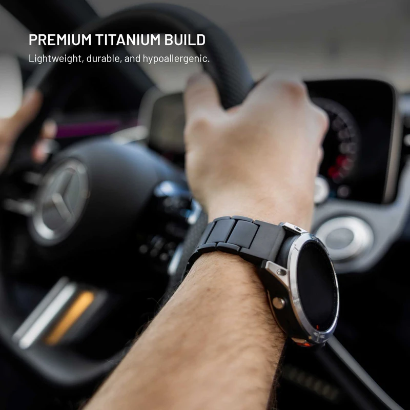 FIXED Titanarmband för Samsung Galaxy Watch Ultra Svart - 8018386