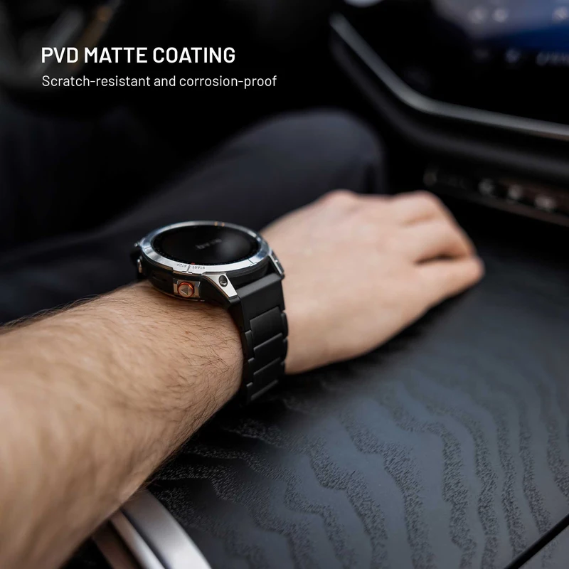 FIXED Titanarmband för Samsung Galaxy Watch Ultra Svart - 8018386