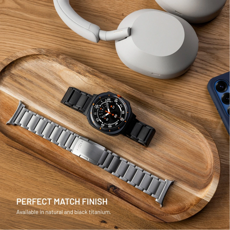 FIXED Titanrem för Garmin QuickFit 22mm Svart - 8018388