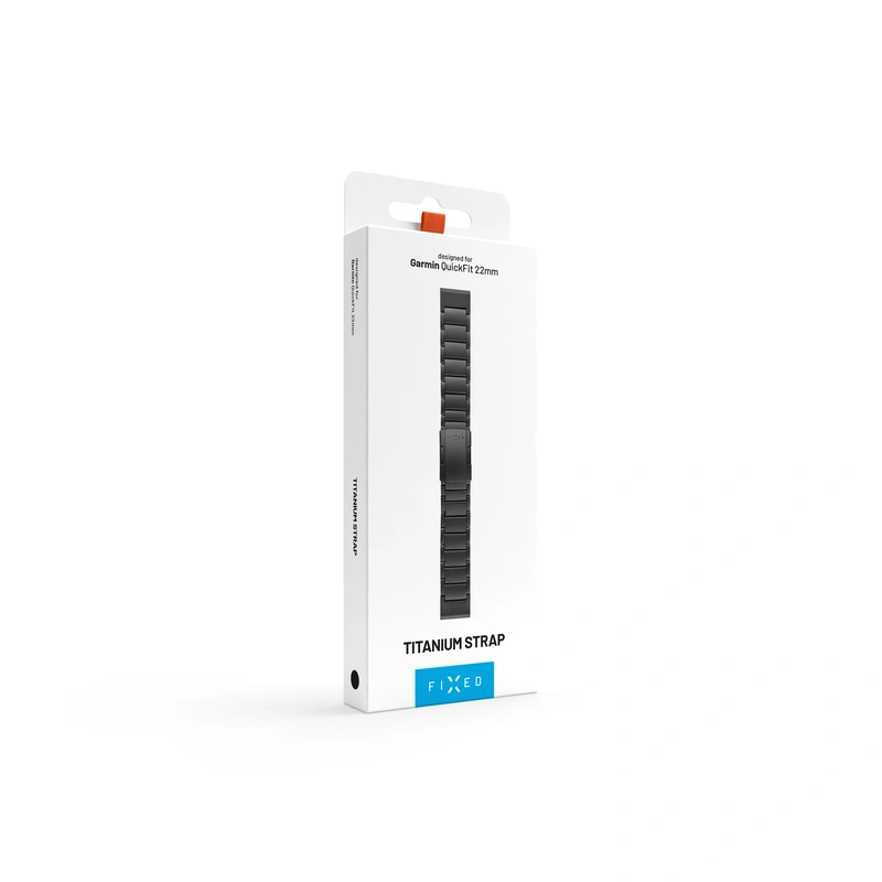 FIXED Titanrem för Garmin QuickFit 22mm Svart - 8018388