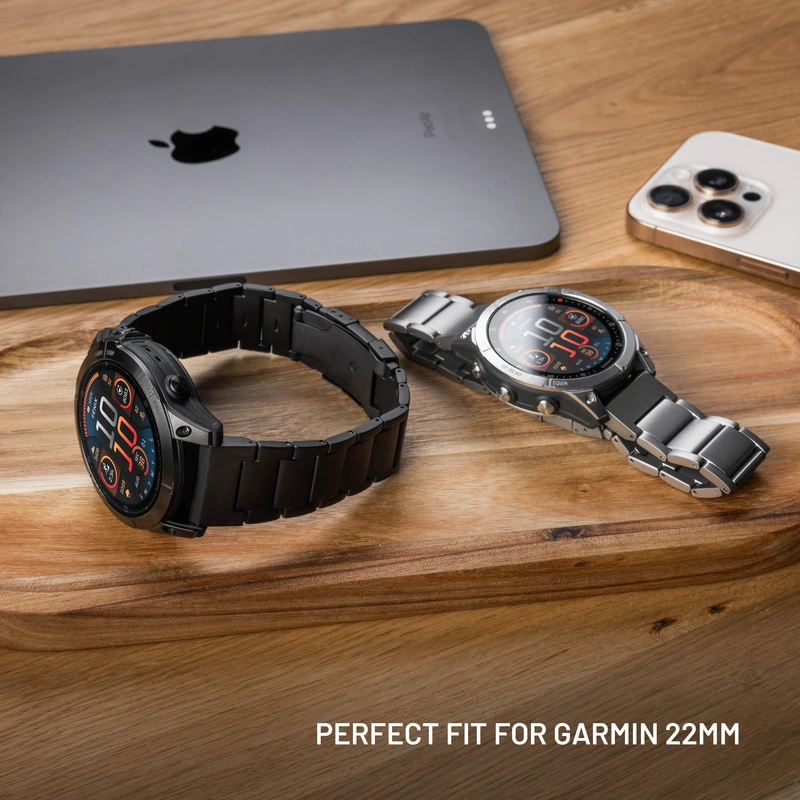 FIXED Titanrem för Garmin QuickFit 22mm Naturlig titan - 8018389