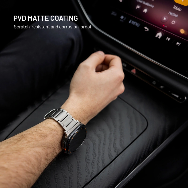 FIXED Titanrem för Garmin QuickFit 22mm Naturlig titan - 8018389