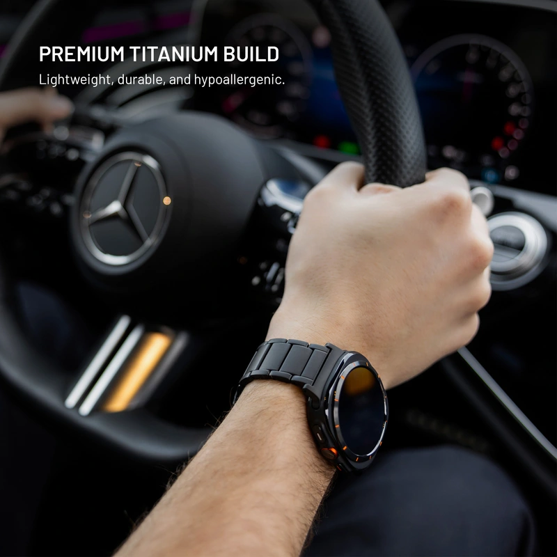 FIXED Titanrem för Garmin QuickFit 26mm Svart - 8018390