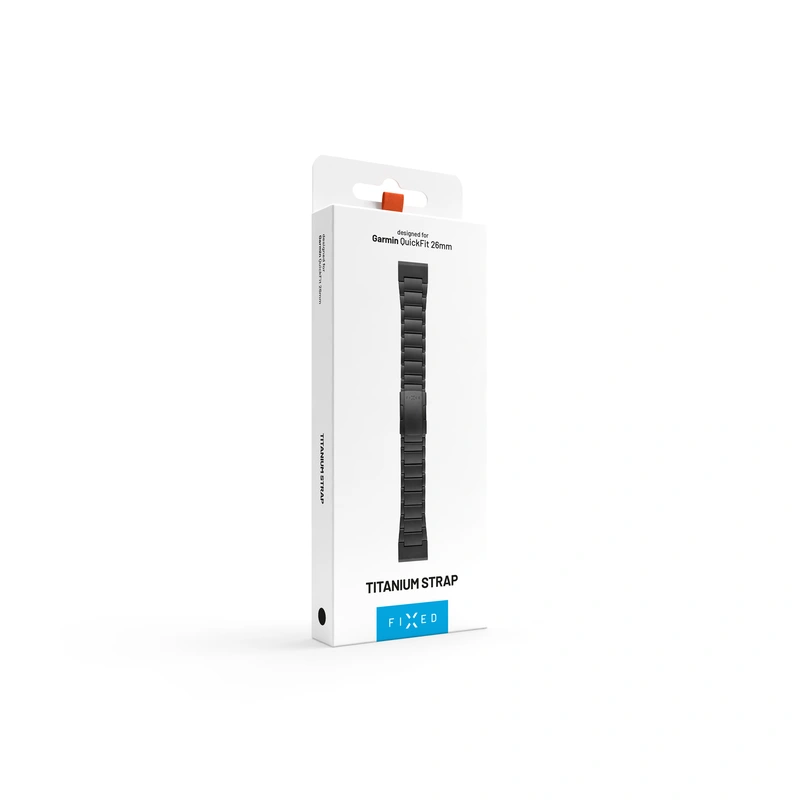 FIXED Titanrem för Garmin QuickFit 26mm Svart - 8018390