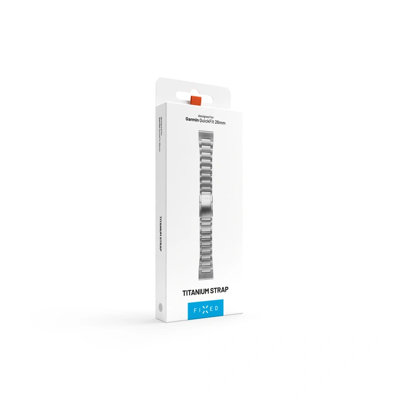 FIXED Titanrem för Garmin QuickFit 26mm Naturlig titan - 8018391