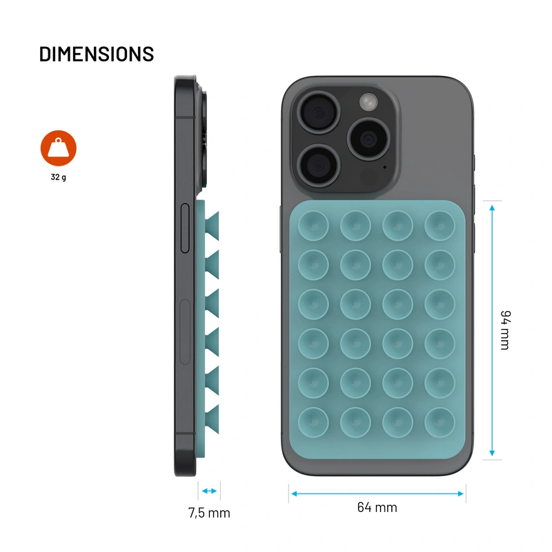 FIXED MAGMATE MagSafe-hållare med sugkoppar Grön - 8018405