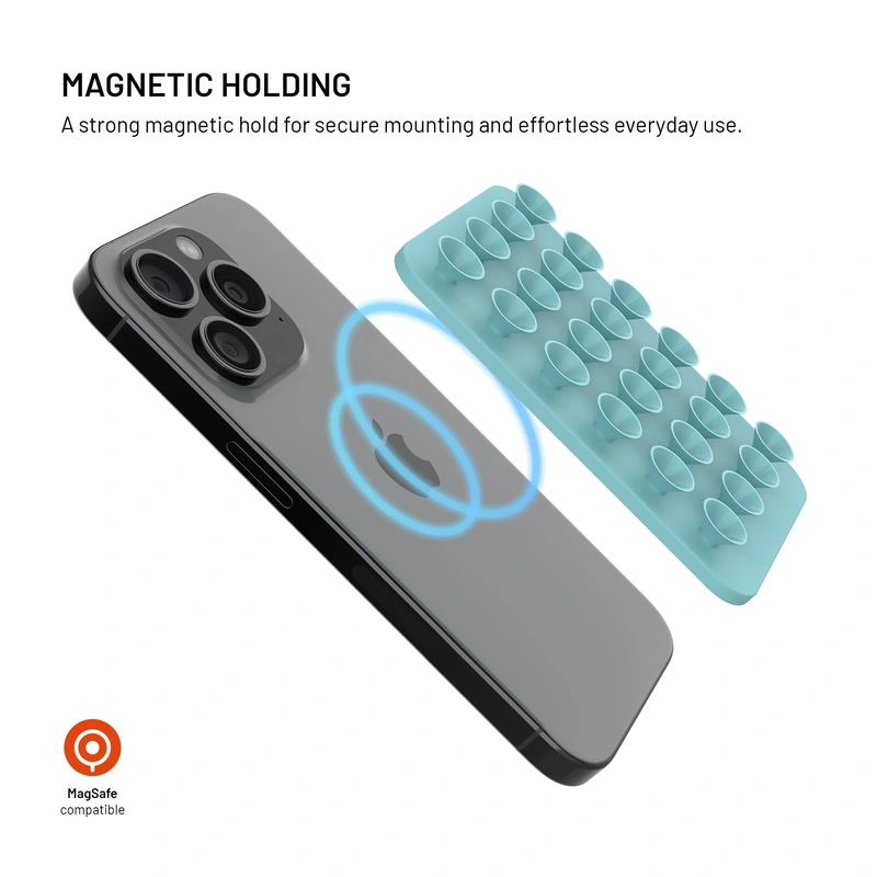 FIXED MAGMATE MagSafe-hållare med sugkoppar Grön - 8018405