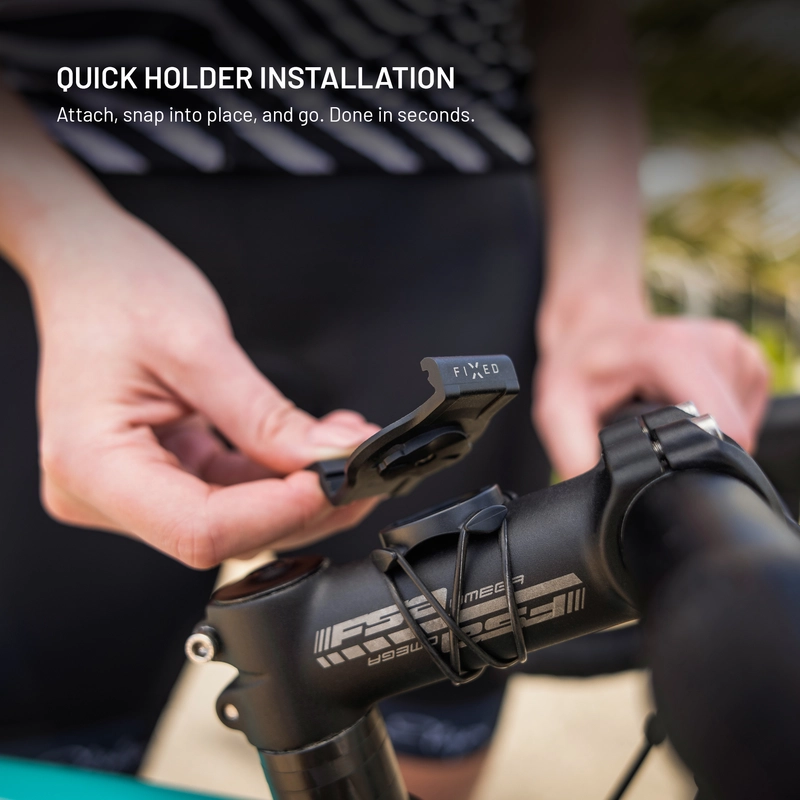 FIXED Styrfäste hållare för Garmin smartklockor 22mm Svart - 8018427