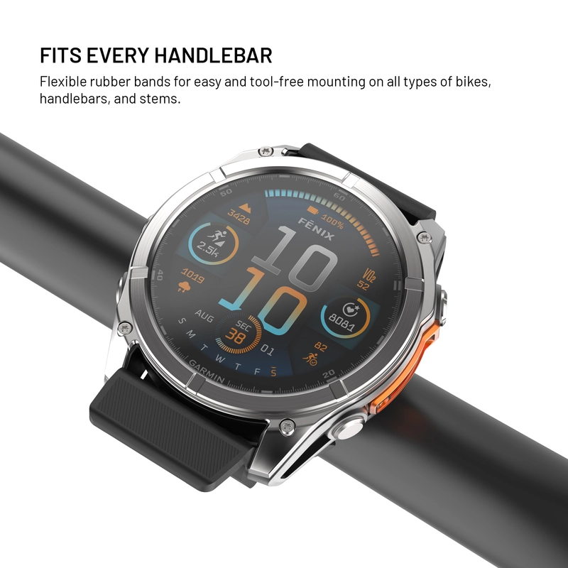 FIXED Styrfäste hållare för Garmin smartklockor 26mm Svart - 8018428