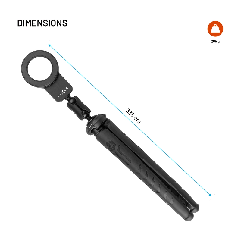 FIXED Creator Flexibelt stativ med MagSafe för smartphones Svart - 8018546