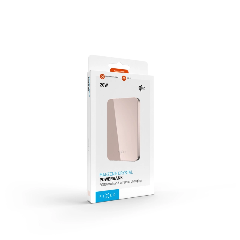 FIXED MagZen 5 Crystal Qi2 standard 5000 mAh Rosa - 8018605