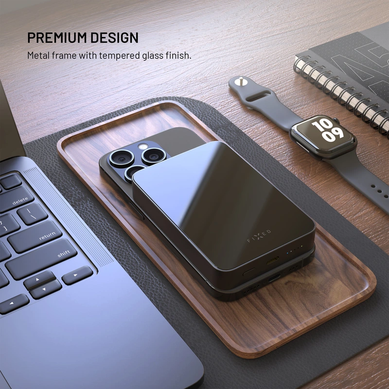 FIXED MagZen 10 Crystal Qi2 Standard 10.000 mAh Svart - 8018606