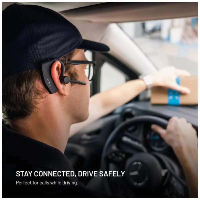 FIXED Talk Pro Trådlös Open-Ear Mono Headset med ENC Svart - 8018658