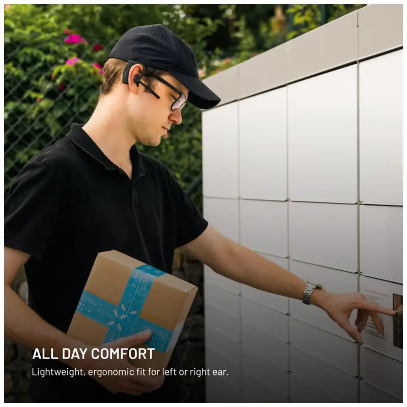 FIXED Talk Pro Trådlös Open-Ear Mono Headset med ENC Svart - 8018658