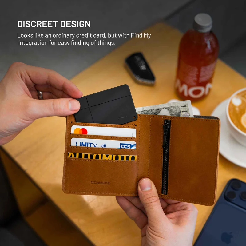 FIXED MiCard-lokaliseringskort för Apple och Android Black - 8018874