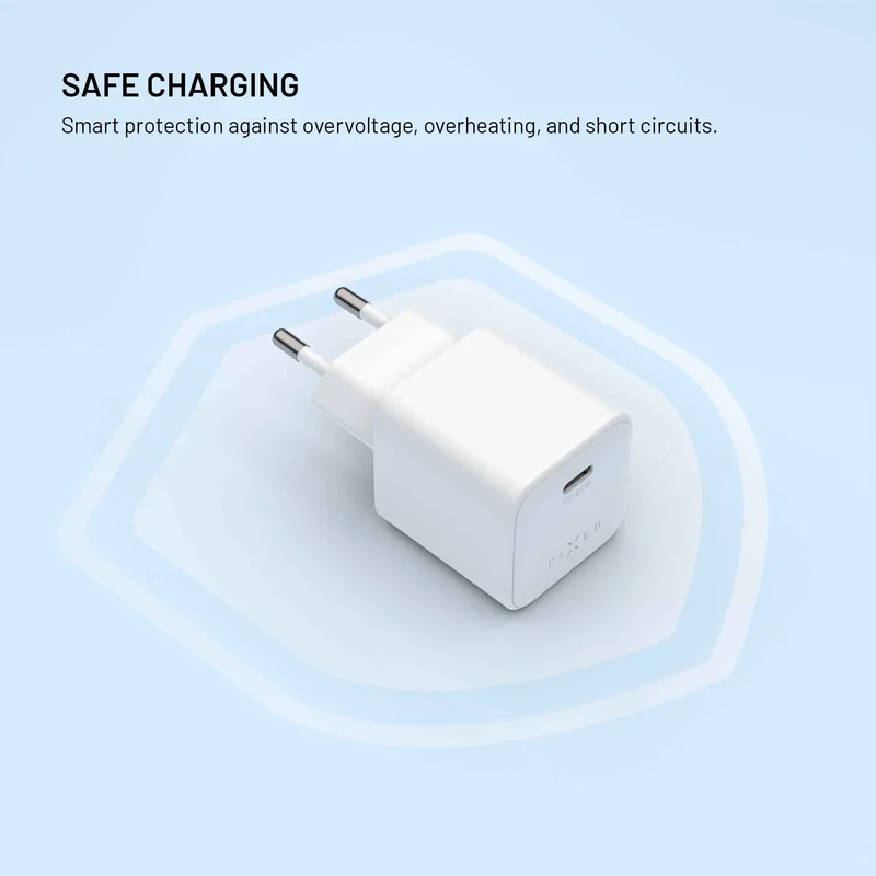 FIXED Super Snabb Mini Hemladdare USB-C PD 65W Vit - 8018896