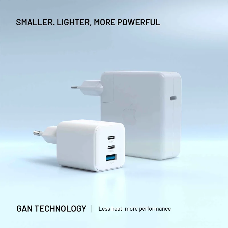 FIXED Super Fast Mini Charger 65W 2xUSB-C PD + USB-A Vit - 8019061