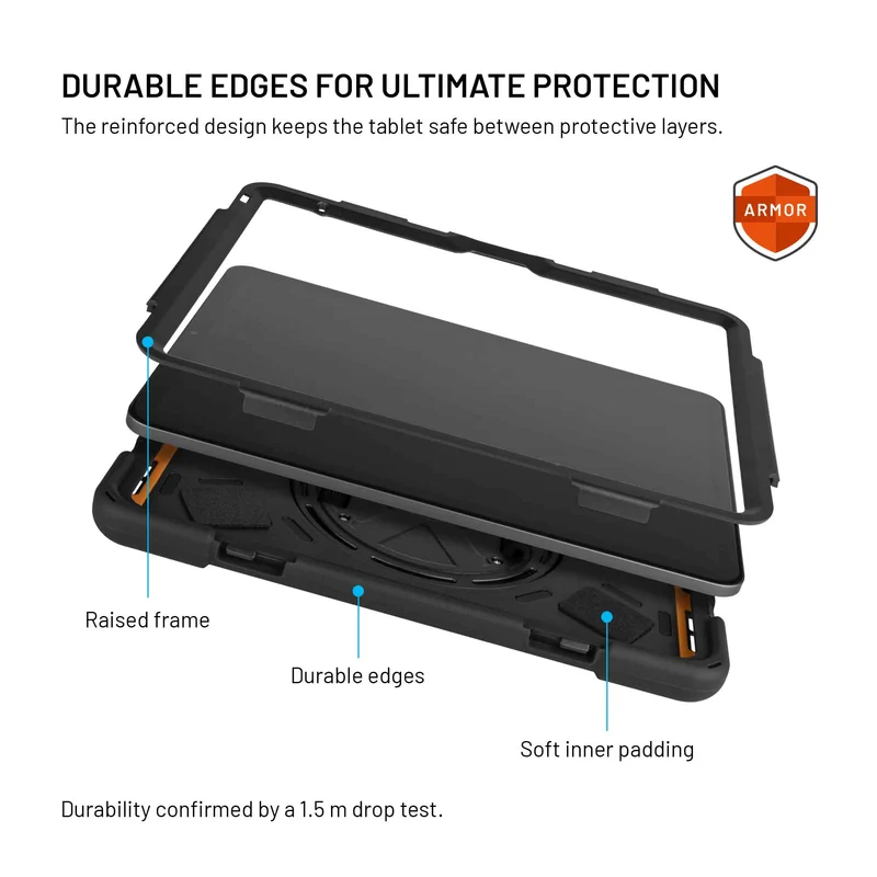 FIXED Rugged Tablet Cover fodral Samsung Galaxy Tab A11 Svart - 8019095