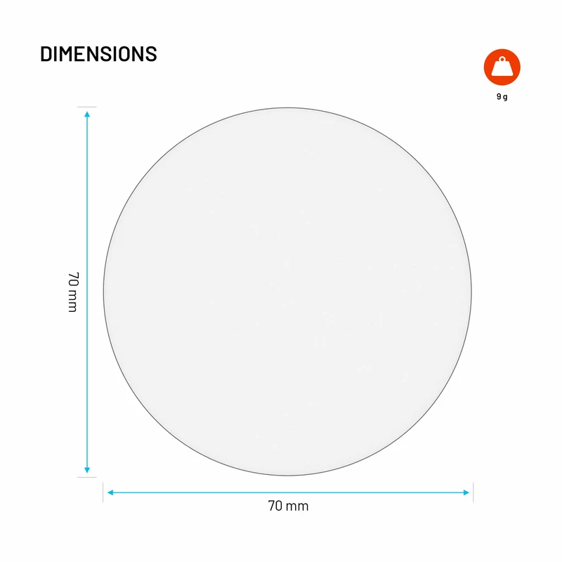 FIXED Disc Tvåsidig självhäftande Dashboard Pad Transparent - 8019209