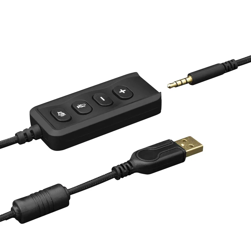 White Shark Premium TAIKO Over-Ear Spelheadset Svart - 2053980