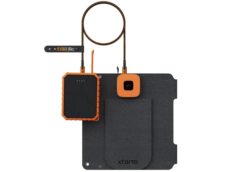 Xtorm Kraftfull 14W Solcellspanel IPX4 USB-C/A utgångar - 8227794