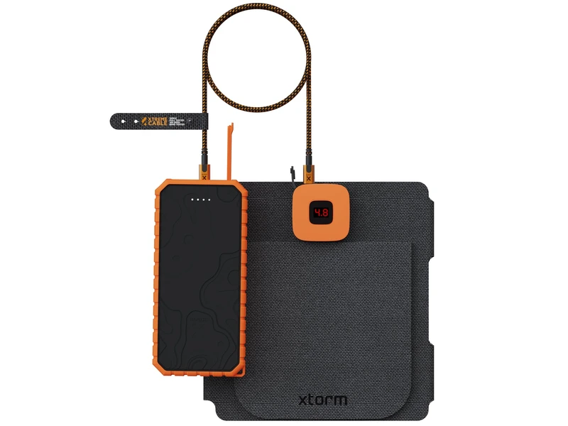 Xtorm Kraftfull 28W Solcellspanel IPX4 USB-C/A utgångar - 8227795
