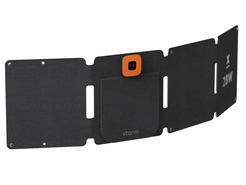 Xtorm Kraftfull 28W Solcellspanel IPX4 USB-C/A utgångar - 8227795