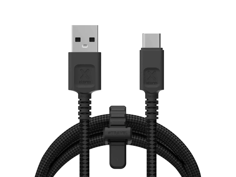 Xtorm Next Gen USB-A / USB-C kabel 3m Svart - 8227886