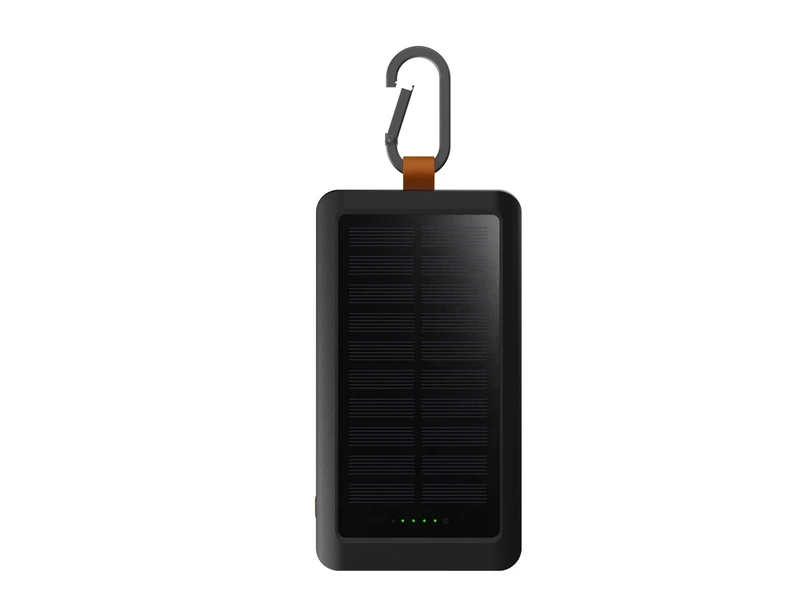 Xtorm Solcell Powerbank USB-C 10.000mAh/15W med ficklampa Svart - 8227928