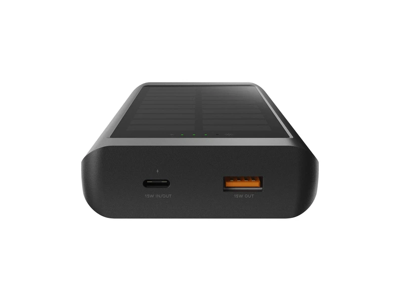 Xtorm Solcell Powerbank USB-C 10.000mAh/15W med ficklampa Svart - 8227928