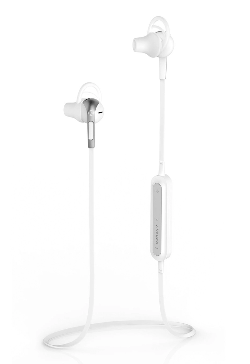 Vivanco Sport Fitness BT Ear-clip Headset Vit - 2838921
