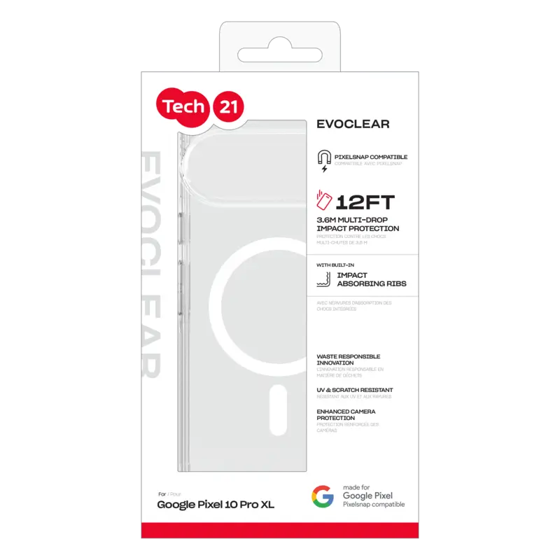 Tech21 Evo Clear Magnet Google Pixel 10 Pro XL Transparent - 8674734