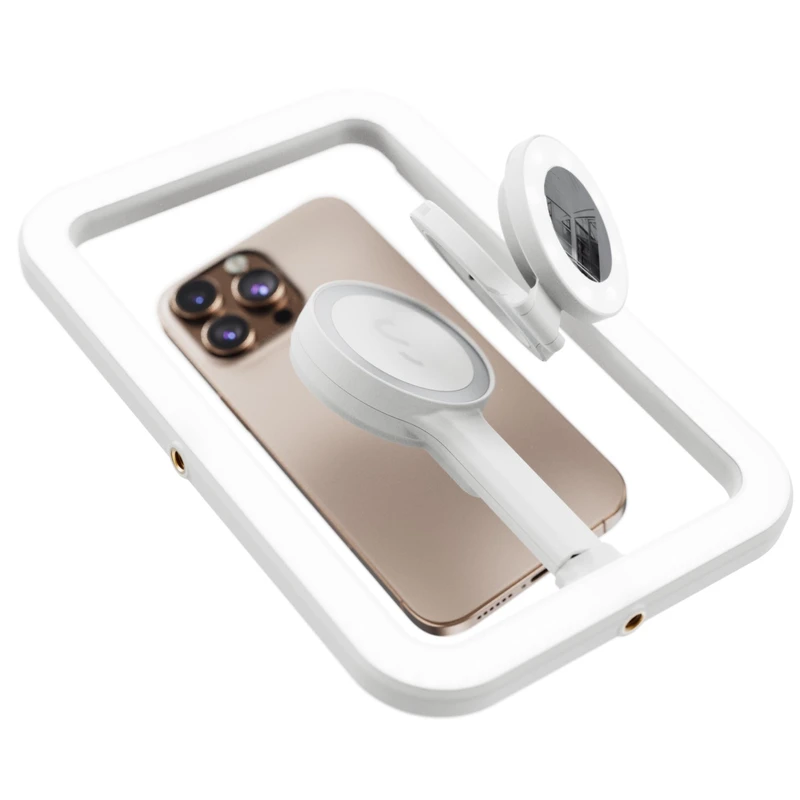 Shiftcam SnapStudio LED-ljusram med batteri MagSafe-kompatibel Greige - 9350693