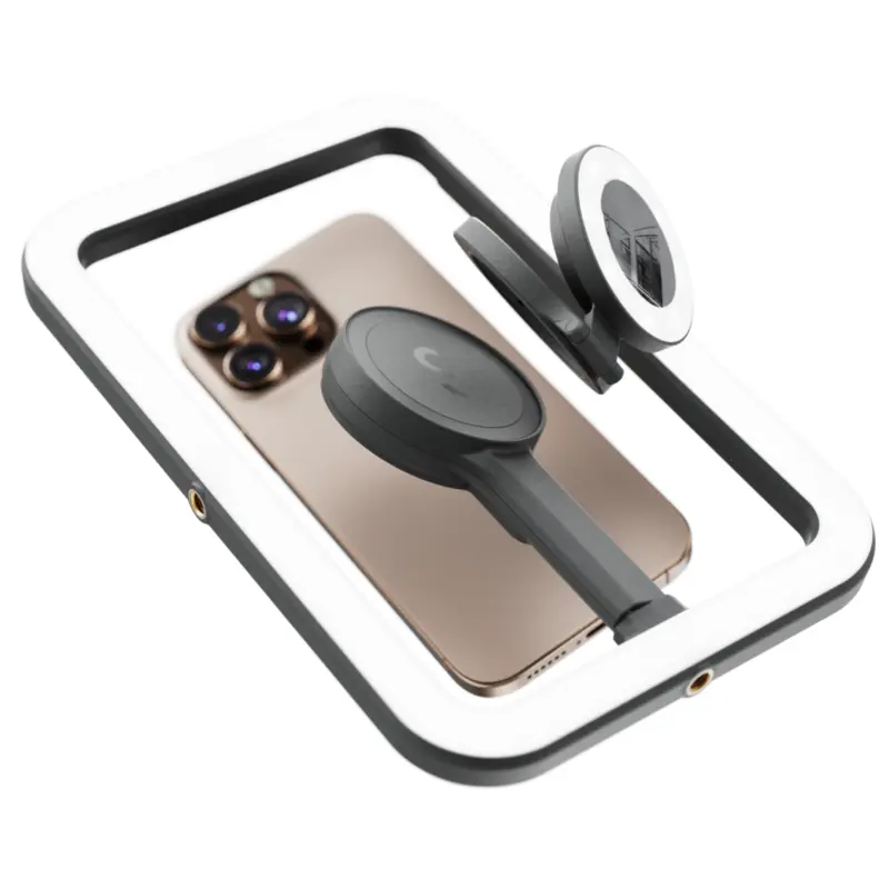 Shiftcam SnapStudio LED-ljusram med batteri MagSafe-kompatibel Svart - 9350694