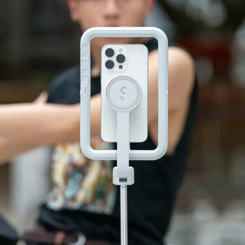 Shiftcam SnapCreator Kit Pro Qi2 med batteri MagSafe-kompatibel Greige - 9350745