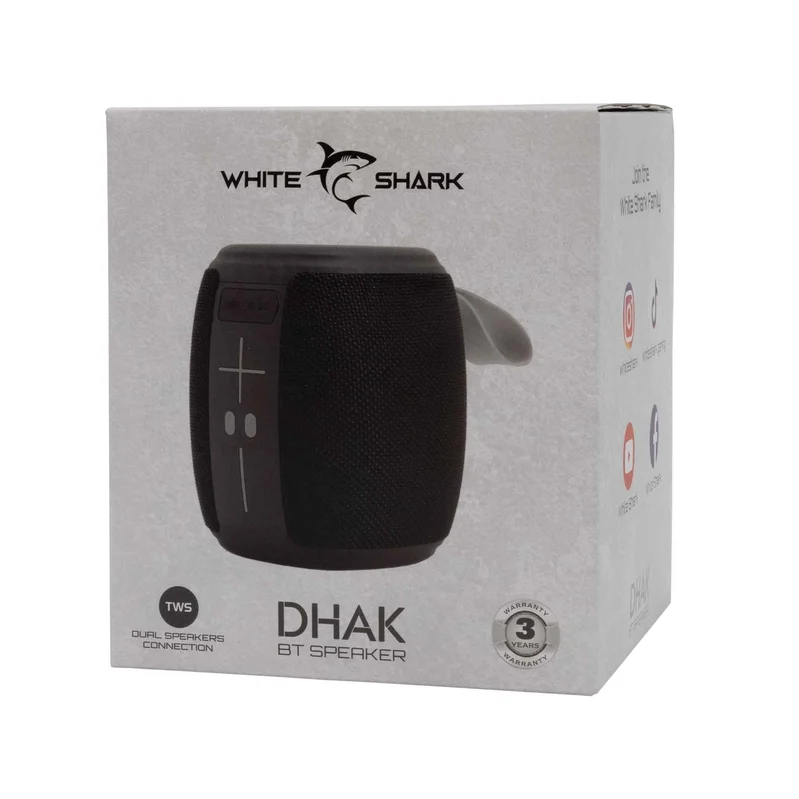 White Shark DHAK Bluetooth Högtalare 1.200mAh Svart - 9450402
