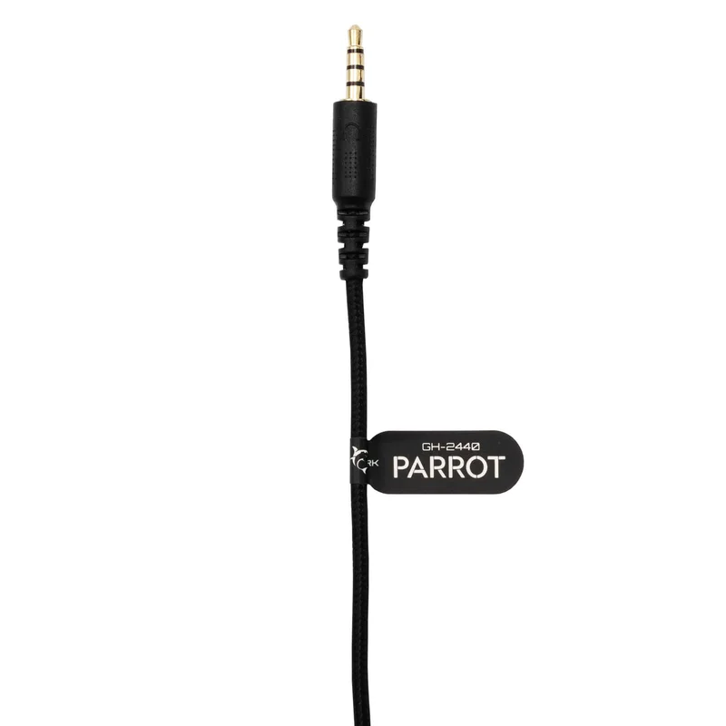 White Shark PARROT On-Ear Spelheadset Svart - 9450502