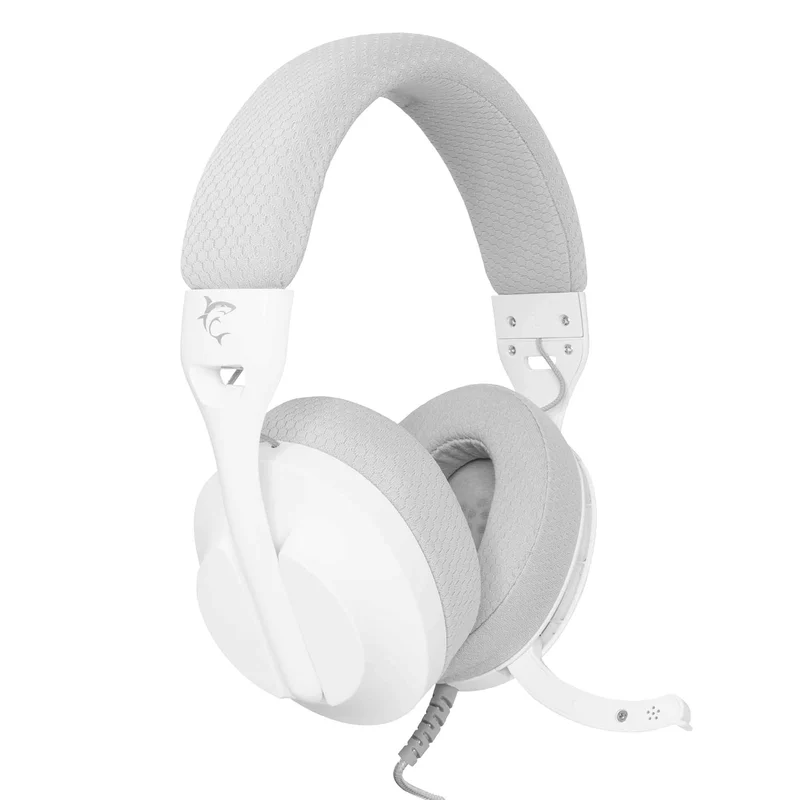 White Shark PARROT On-Ear Spelheadset Vit/Grå - 9450503