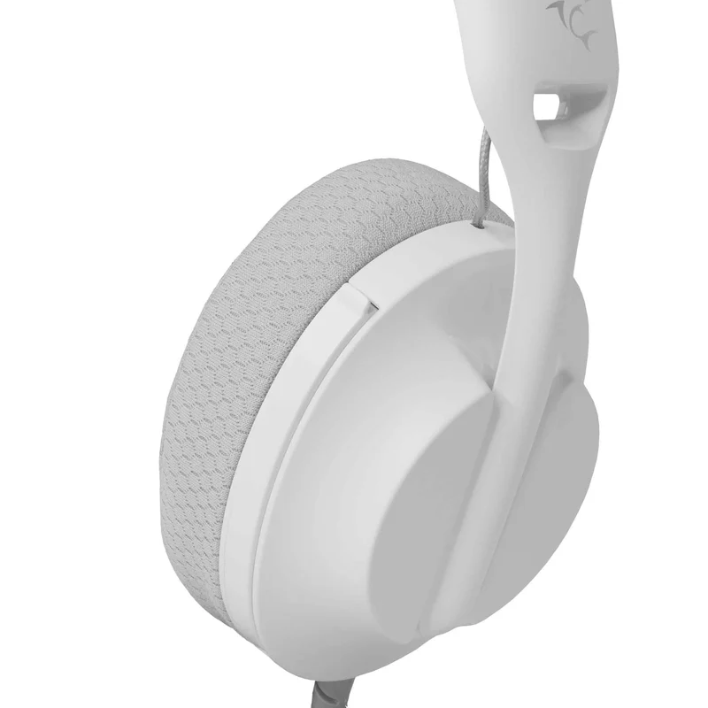 White Shark PARROT On-Ear Spelheadset Vit/Grå - 9450503