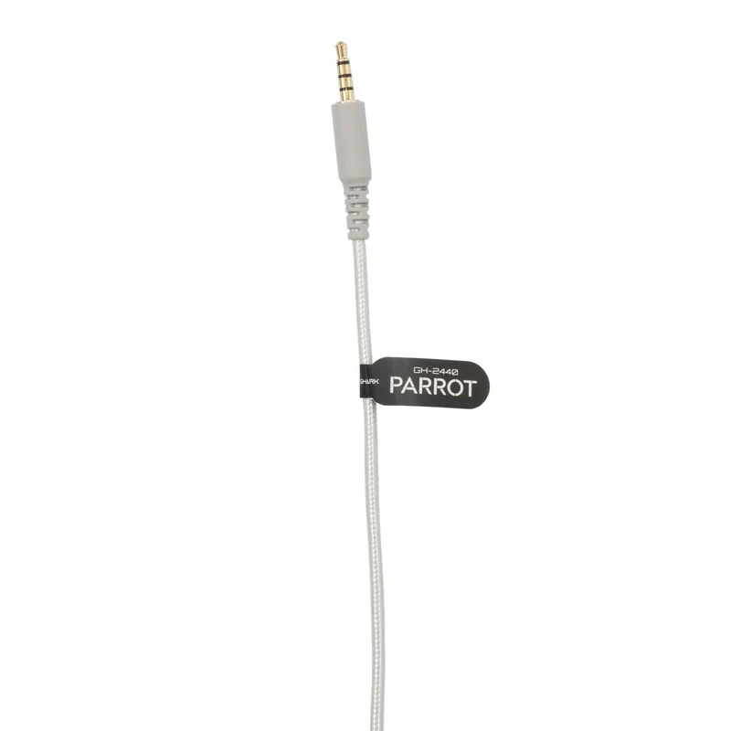 White Shark PARROT On-Ear Spelheadset Vit/Grå - 9450503