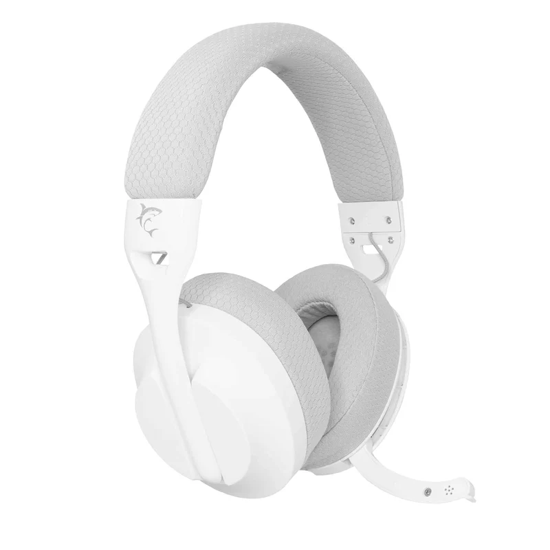 White Shark FALCON Trådlöst On-Ear Spelheadset Vit/Grå - 9450506
