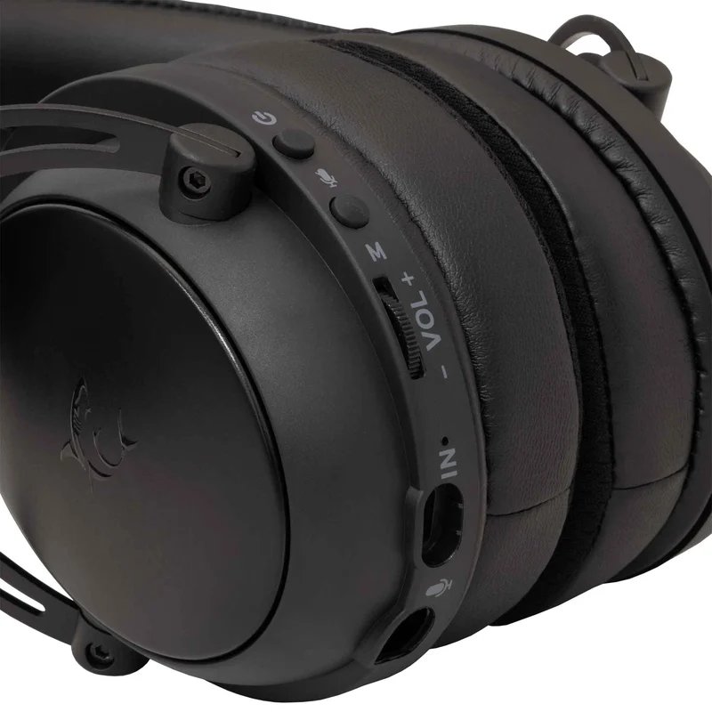 White Shark Premium GORILLA PRO Trådlöst Over-Ear Spelheadset Svart - 9450658