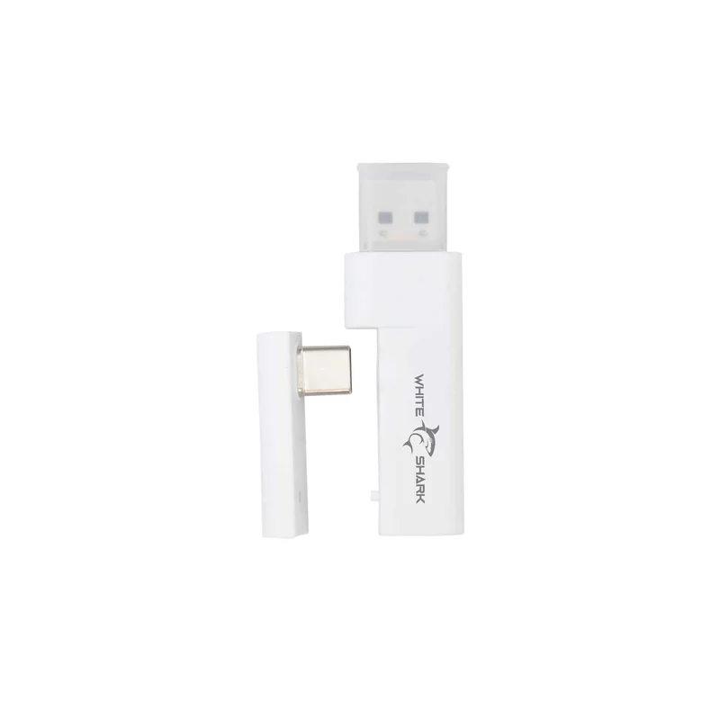 White Shark Premium FIRECREST Trådlöst Over-Ear Spelheadset Vit/Grå - 9450675