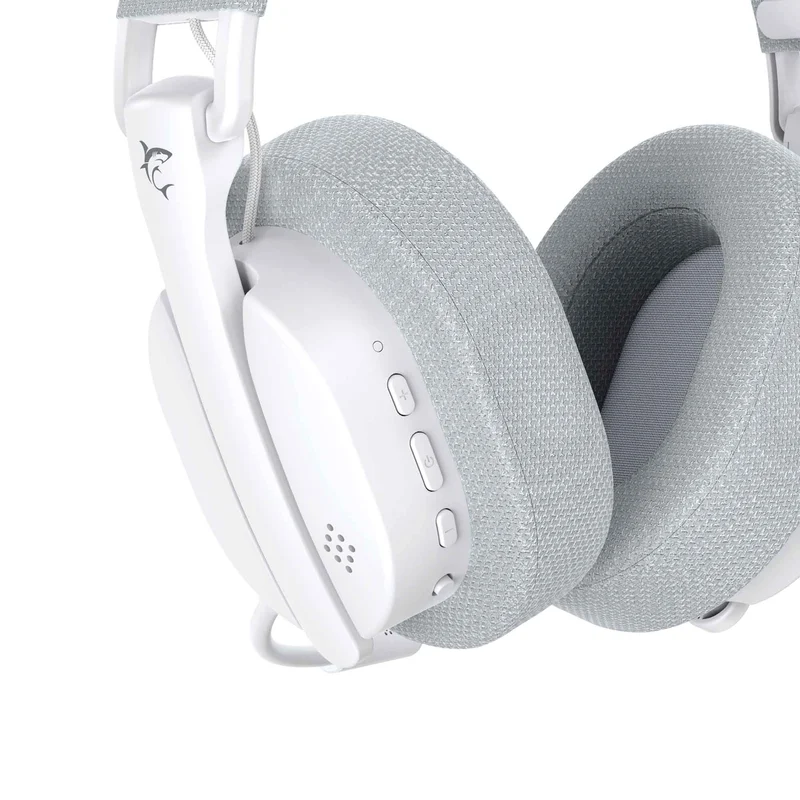 White Shark Premium FIRECREST Trådlöst Over-Ear Spelheadset Vit/Grå - 9450675