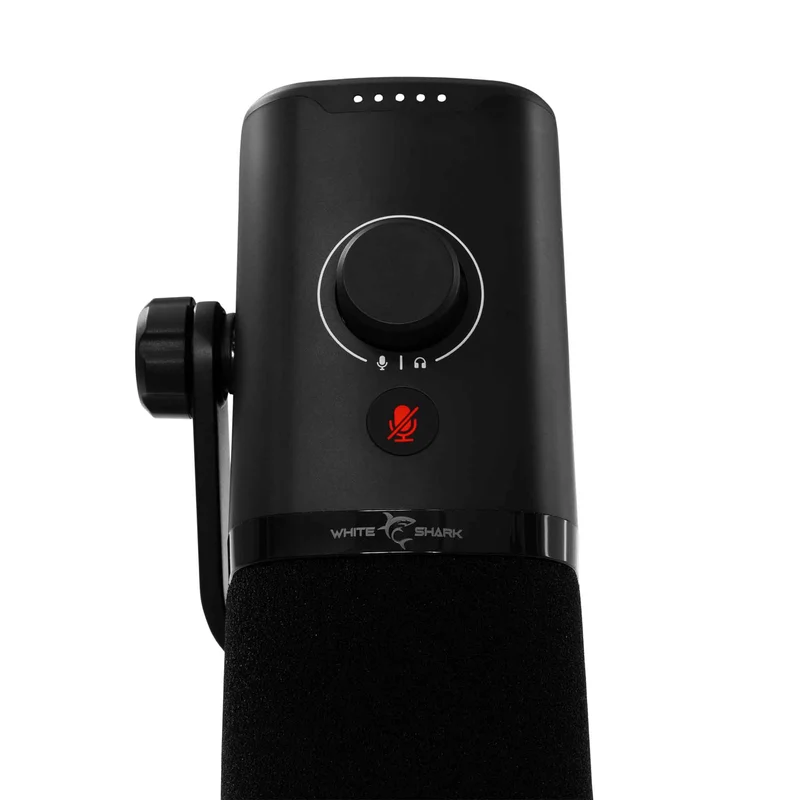 White Shark UDUKKU USB-C/XLR Dynamisk Mikrofon inkl. Stativ Svart - 9450732