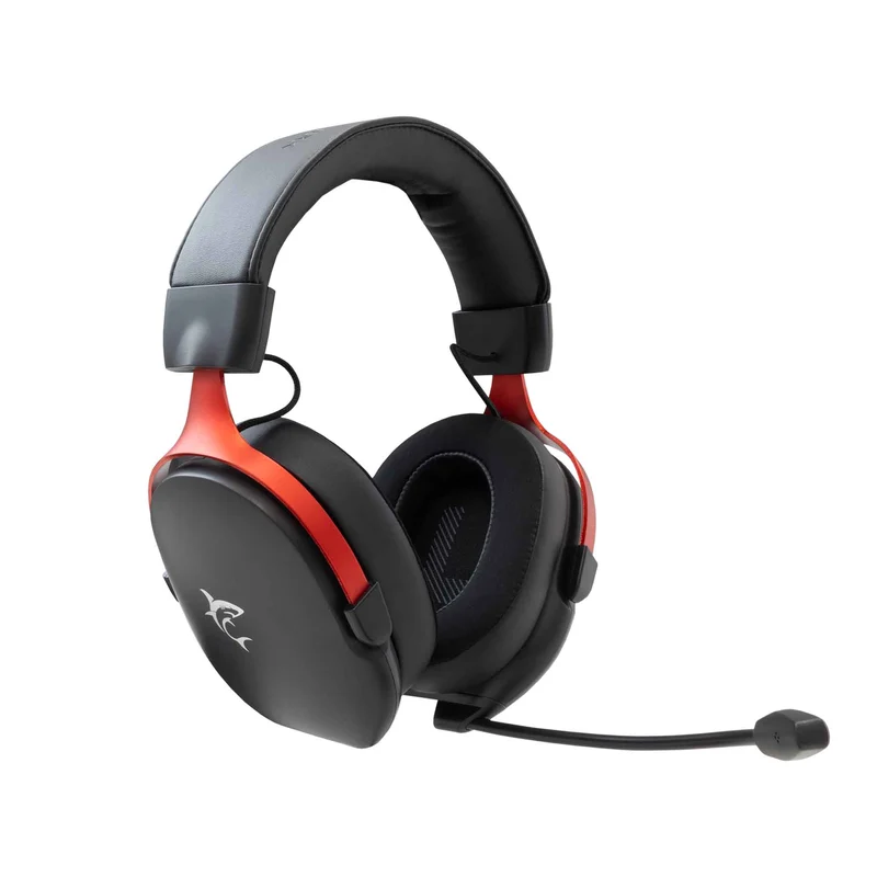 White Shark FOX Over-Ear Spelheadset Svart/Röd - 9450738