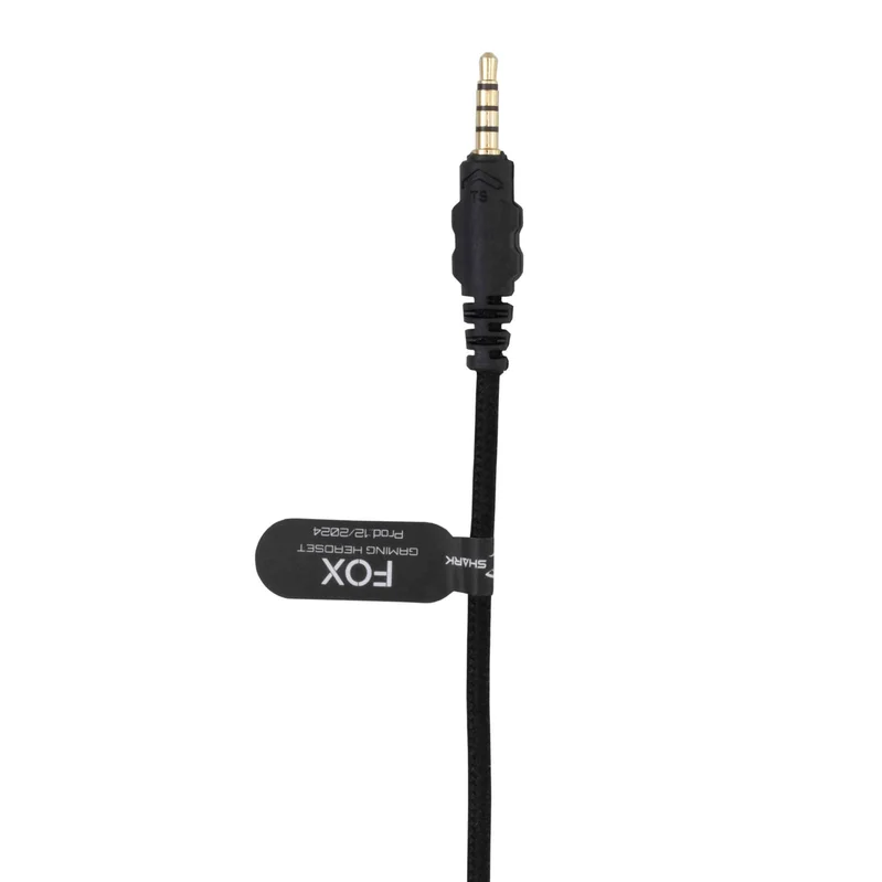 White Shark FOX Over-Ear Spelheadset Svart/Röd - 9450738