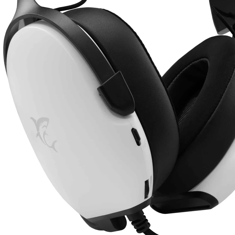 White Shark FOX Over-Ear Spelheadset Vit/Svart - 9450739