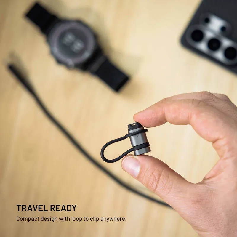 FIXED USB-C Laddningadapter för Garmin Smartwatch Svart - 8019207
